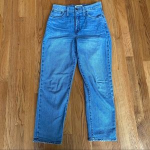 Madewell Light Wash Straight Leg Jeans